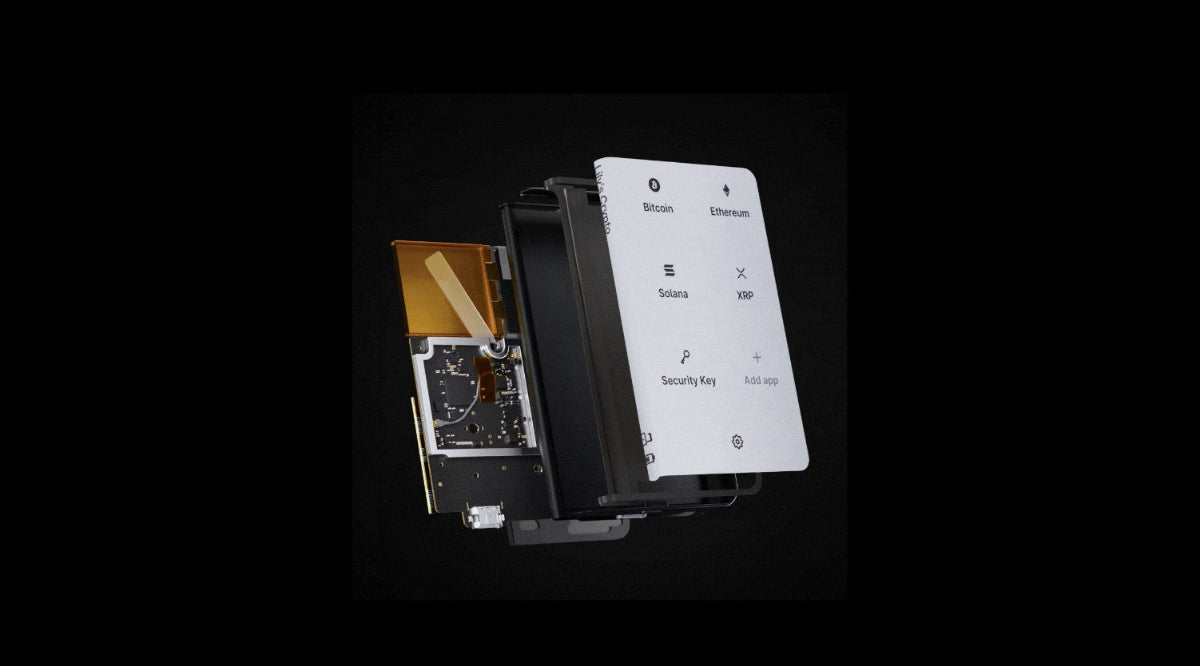 Ledger Stax wallet security chipset anatomy